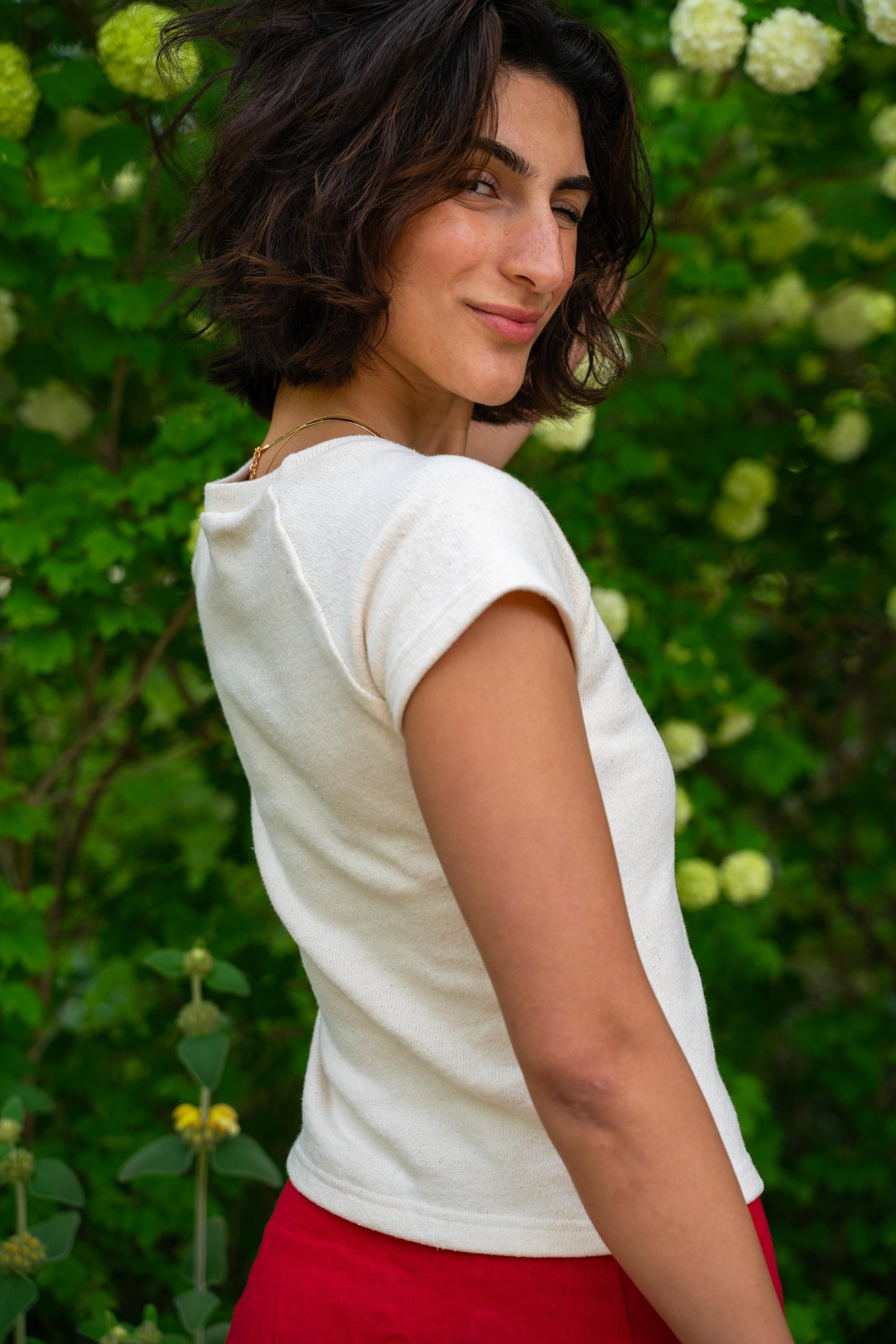 Raglan T-Shirt in Unbleached Cotton
