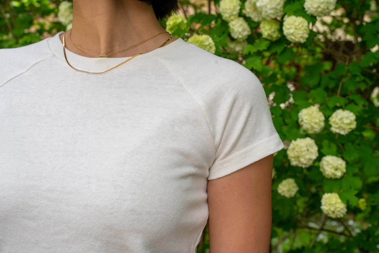 White Raglan T-Shirt - Ready Made