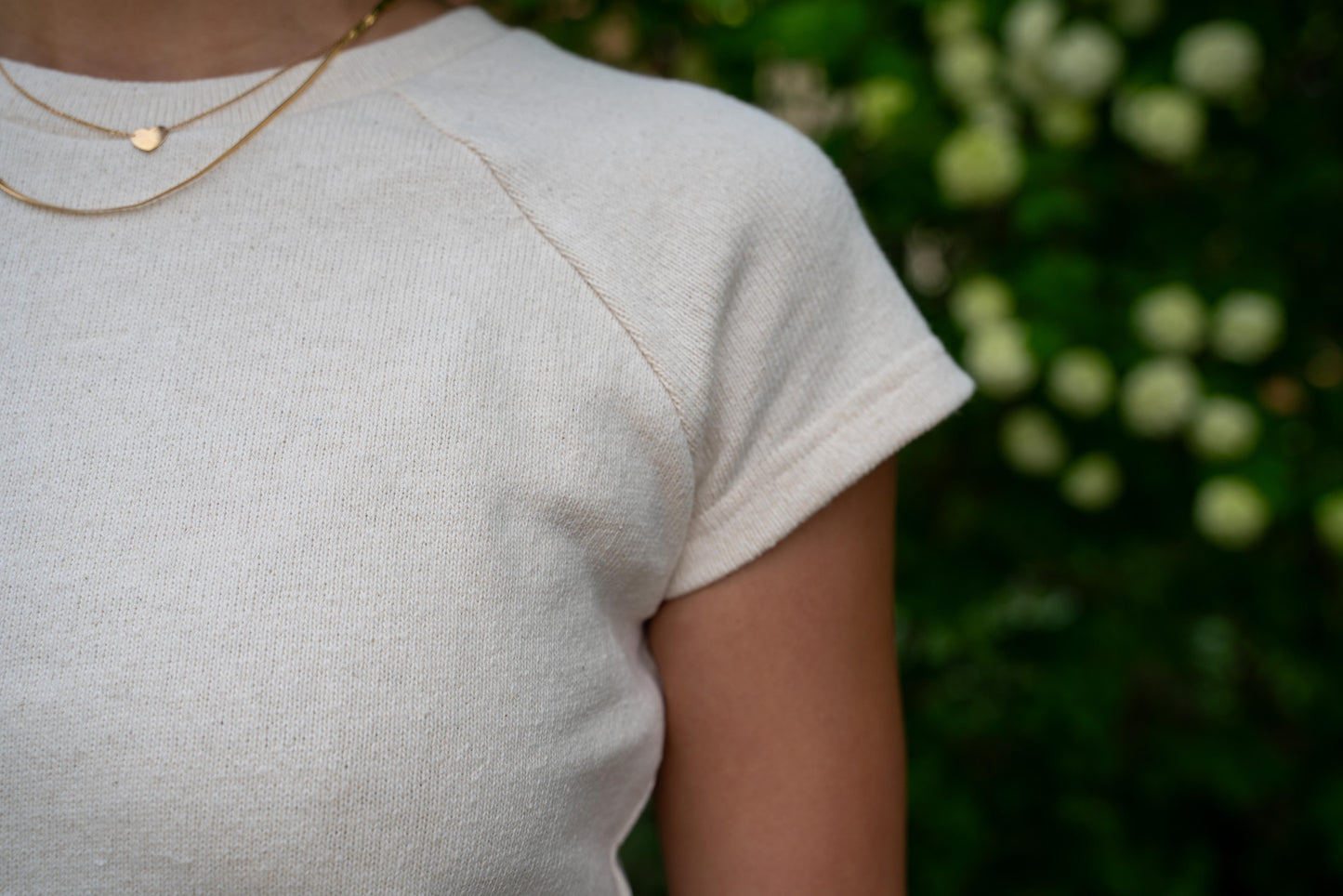 Raglan T-Shirt in Unbleached Cotton