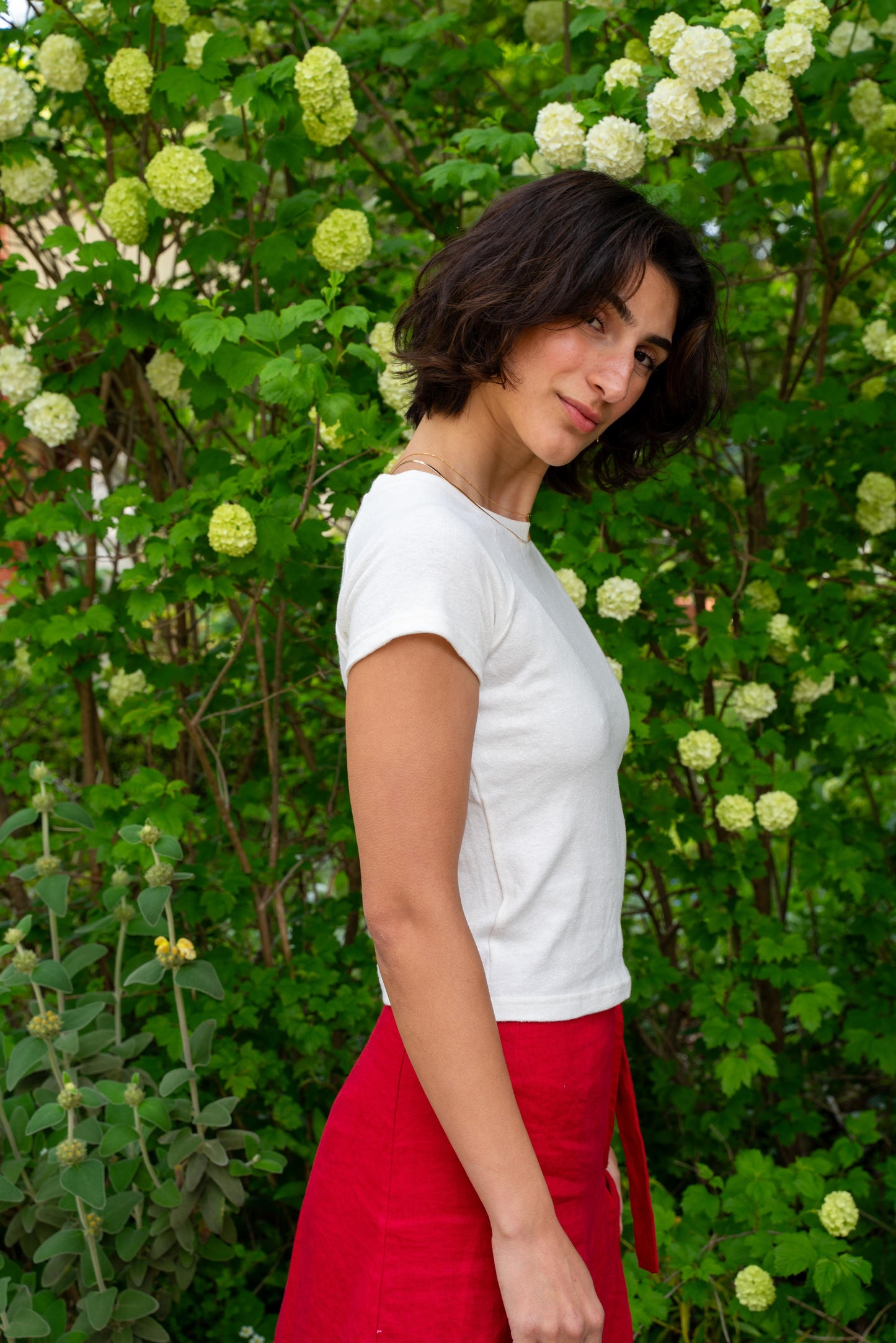 White Raglan T-Shirt - Sample (4)