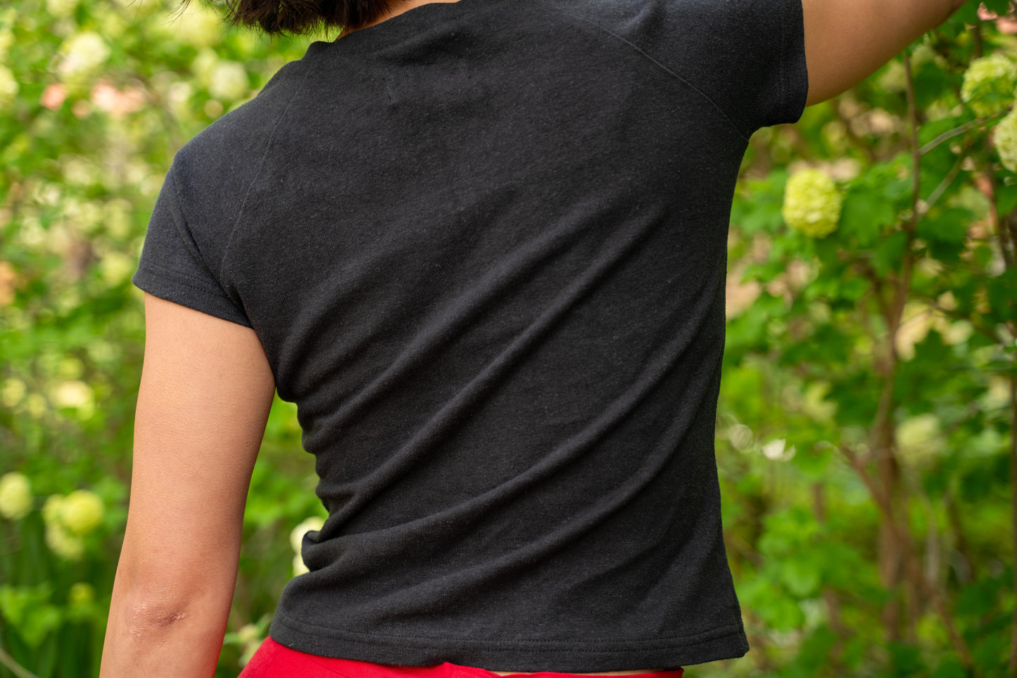 Black Raglan T-Shirt - Ready Made