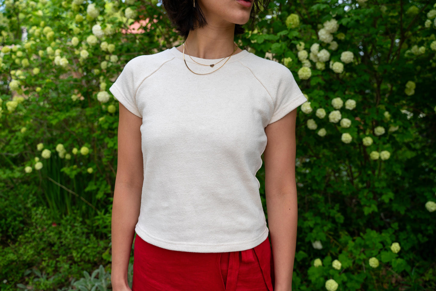 Raglan T-Shirt in Unbleached Cotton