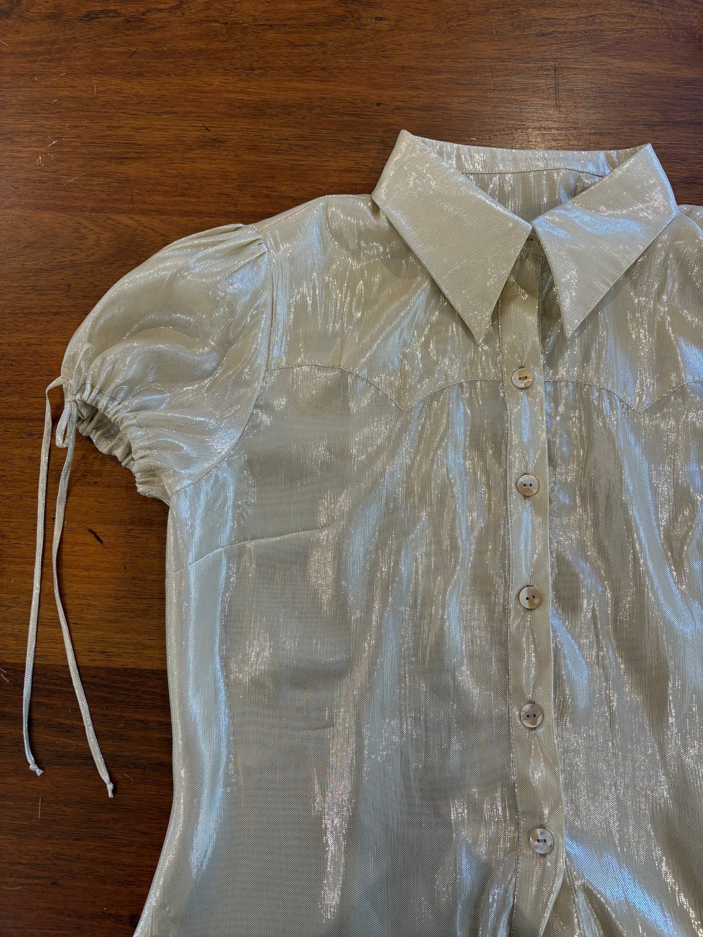 Clem Shirt in Silk/ Lurex