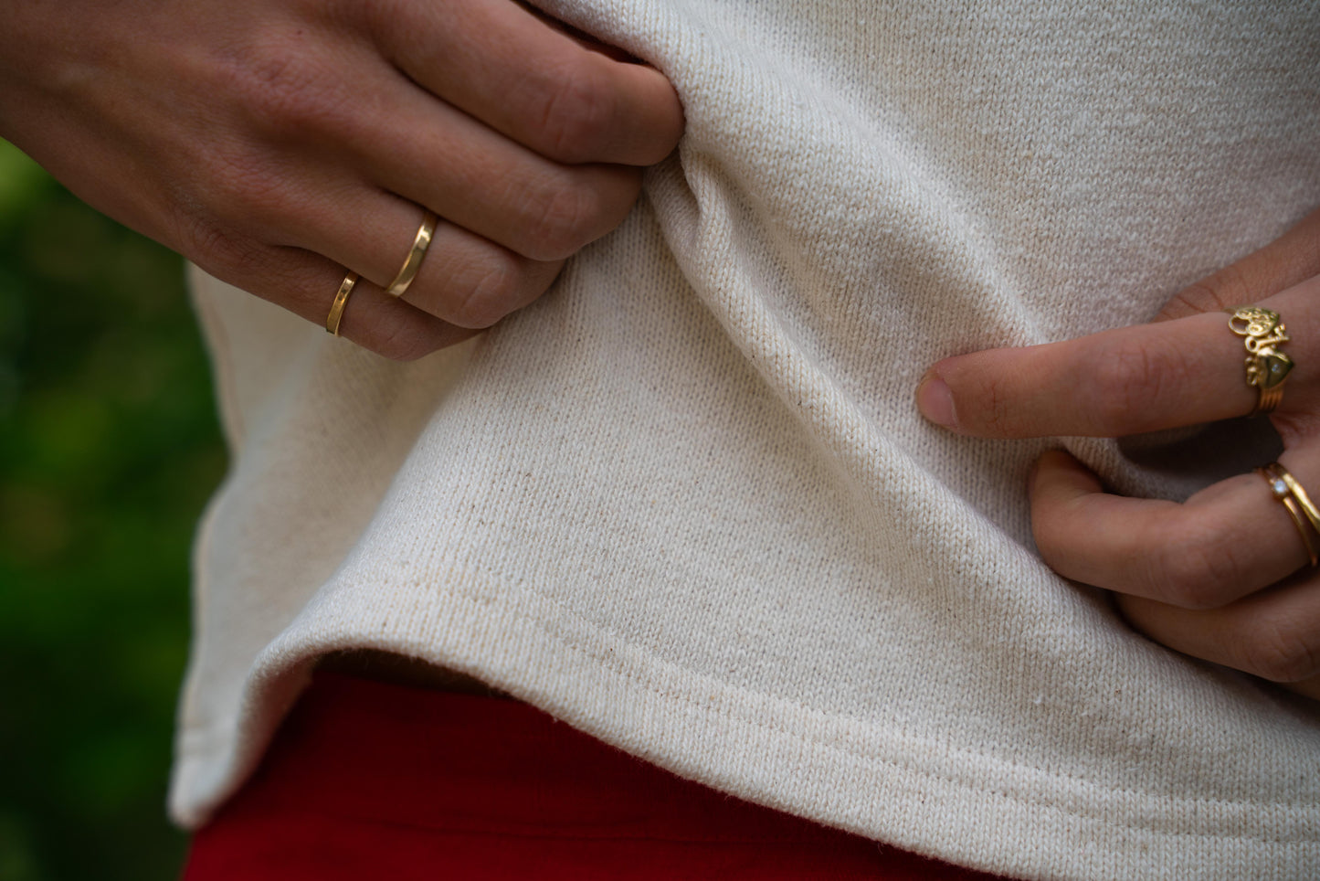 Raglan T-Shirt in Unbleached Cotton