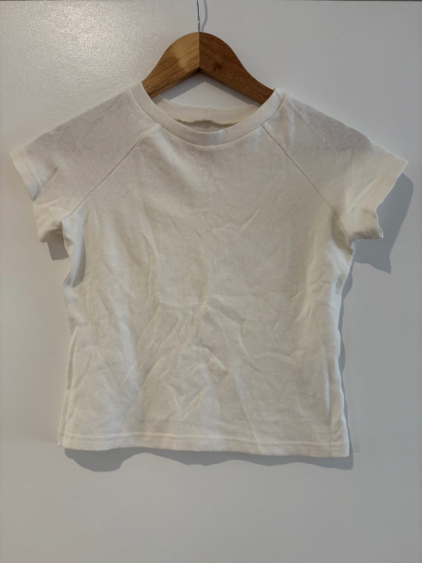 White Raglan T-Shirt - Sample (4)